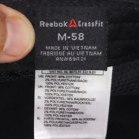 Reebok CrossFit Games Regionals 2013 Black Mesh Ball Cap Hat Snapback Size M-58 - Picture 10 of 10